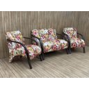 Ver imagem 1 de Conjunto Poltronas Braço Madeira Floral 66 México
