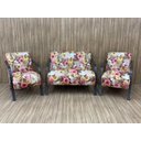 Ver imagem 2 de Conjunto Poltronas Braço Madeira Floral 66 México
