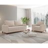 Conjunto Estofado Living 3 Lugares + 1 Poltrona Napoles Linho Bronze - Casa Giulia - 1