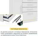 Ver imagem 6 de Cômoda Infantil 1 Porta 4 Gavetas 104cm Harmonia Espresso Móveis