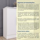 Ver mais imagens de Cômoda Infantil 1 Porta 4 Gavetas 104cm Harmonia Yescasa Branco/Neve