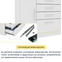Ver imagem 6 de Cômoda Infantil 1 Porta 4 Gavetas 104cm Harmonia Yescasa Branco/Neve