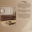 Ver imagem 6 de Sofá em Corino 344cm com Chaise 4 Lugares Pés em Metal Linha Premium Maximu