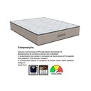 Ver imagem 2 de Cama Box Casal: Colchão Espuma D45 Orthoflex Genova + Base Crc Courano White(138x188)