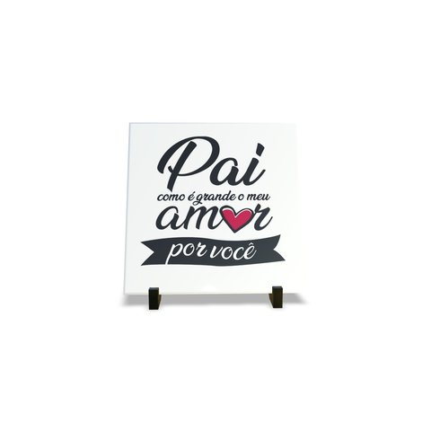 Porta Retrato Dia Dos Pais Decorativo em Azulejo Personalizados