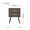 Mesa de cabeceira New Conect com Pes Palito Santos Andira - 3