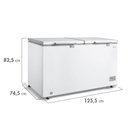 Ver imagem 4 de Freezer Horizontal 2 Portas 362l 3 em 1 Branco Midea Mdrc522fzd011 - 127v