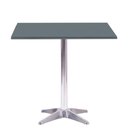Ver imagem 1 de Mesa Delta em Alumínio 75 Cm (alt) Base em X Tampo Mdp Quadrado 60 Cm (larg) X 2,50 Cm (alt)