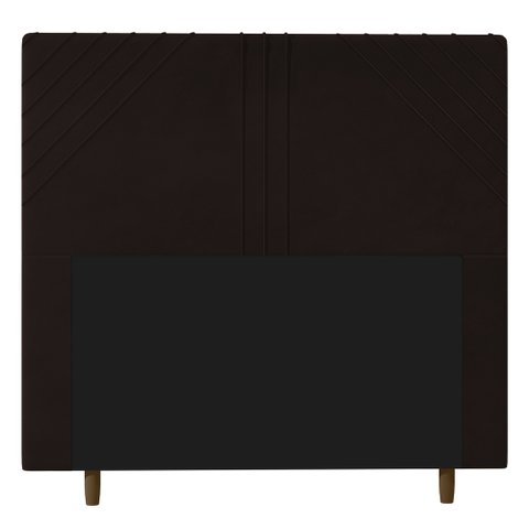 Cabeceira Cama Box Solteiro Lisboa 90cm Corano Marrom - Abmaza