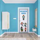 Ver imagem 1 de Adesivo de Porta Authentic Games Bonecos - P 70x210 cm