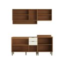 Ver imagem 3 de Cozinha Modulada Premium MDF 4 Peças Safira Nature Off White 190x220 cm Casamia