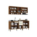 Ver imagem 5 de Cozinha Modulada Premium MDF 4 Peças Safira Nature Off White 190x220 cm Casamia