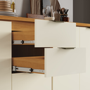 Ver imagem 7 de Cozinha Modulada Premium MDF 4 Peças Safira Nature Off White 190x220 cm Casamia