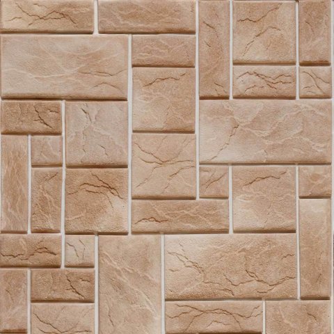 Papel de Parede Pedra Geométrica Tons Pastéis - 3,30x0,50m