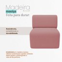 Ver imagem 7 de Poltrona Decorativa Zoe Orgânica para Sala Recepção Hall Moderna Minimalista Bouclé Premium Luxo