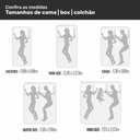 Ver imagem 5 de Cabeceira Cama Box Casal King Size Luana 193cm Linho Marrom - Abmaza