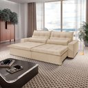 Ver imagem 1 de Sofá Grecia Linho 02 Módulos de 120m B25cm Meu Sofá Online A294 Linho Creme