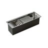 Calha Inox Slim 48x17cm Úmida Pratos Talheres Copos - 1