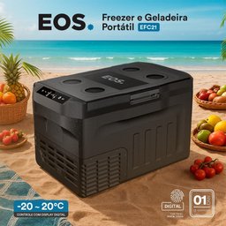 Freezer e Geladeira Portátil Eos 20 Litros Dupla Ação Quadrivolt Preto Efc21 110v/220v/12v/24v - 9
