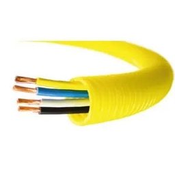 Conduite Corrugado 3/4 25mm Amarelo Rolo com 50M - Adtex - 3