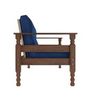 Ver imagem 4 de Jogo Sofá Madeira Maciça 3 Lugares e 2 Poltronas Liz Multimóveis Vcr7001