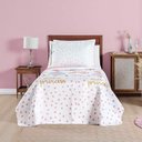Ver imagem 4 de Kit Cobre Leito Colcha Carrosel Infantil Solteiro 2 Peças Microfibra Dupla Face - Princesa Princess