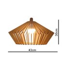 Ver imagem 7 de Lustre Luminária Pendente de Madeira Mdf Mod. China