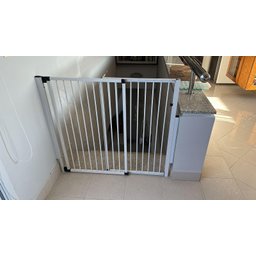 Portão Segurança Criança Pet Regulável de 58 a 100cm Branco - 5
