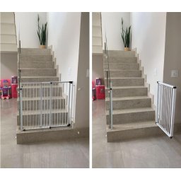 Portão Segurança Criança Pet Regulável de 58 a 100cm Branco - 4