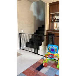 Portão Segurança Criança Pet Regulável de 58 a 100cm Branco - 7