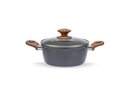 Ver imagem 6 de Jogo de Panelas Brinox Antiaderente Ceramic Life 6 Peças Marble Wood com Indução Cinza Escuro