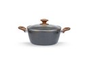 Ver imagem 7 de Jogo de Panelas Brinox Antiaderente Ceramic Life 6 Peças Marble Wood com Indução Cinza Escuro