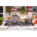 Ver imagem 2 de Jogo de Panelas Brinox Antiaderente Ceramic Life 6 Peças Marble Wood com Indução Cinza Escuro