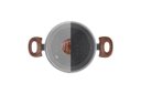 Ver mais imagens de Jogo de Panelas Brinox Antiaderente Ceramic Life 6 Peças Marble Wood com Indução Cinza Escuro