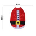 Ver imagem 2 de Roupa Pet Papai Noel Natal Vermelho e Branco Cromus 32x23cm