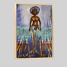 Quadro Artista Olokum Mãe 120x80 Moldura Natural - 1