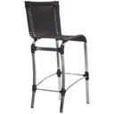 Ver imagem 3 de Banqueta Alta em Alumínio para Balcão Edícula Cozinha Trama Preto