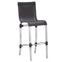 Ver imagem 1 de Banqueta Alta em Alumínio para Balcão Edícula Cozinha Trama Preto