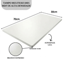 Ver imagem 2 de Prateleira 70x30 Mdf 15mm Branco Super 30x70 Tampo Mesa Arrigo Móveis