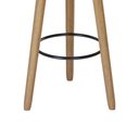 Ver imagem 5 de Banqueta Alta Estofada Pés Palito Kit 4 Hong Sintético Verde S08 - Mpozenato