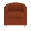Ver imagem 2 de Kit 6 Cadeiras Poltronas Decorativas Espera Clinica Dentista Cor:terracota