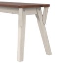 Ver imagem 4 de Mesa com 2 Bancos em Madeira Maciça Branco Envelhecido