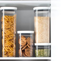 Conjunto Potes Herméticos Para Alimentos 450ml 1000ml 1500ml 2000ml Branco - 2