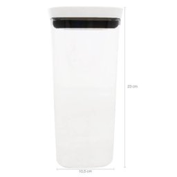 Conjunto Potes Herméticos Para Alimentos 450ml 1000ml 1500ml 2000ml Branco - 5