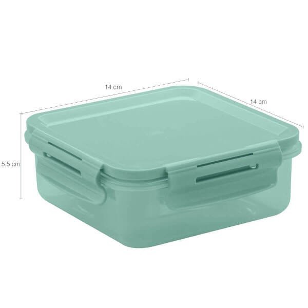 Conjunto Potes Herméticos 1500ml 800ml 500ml Mantimentos Verde Menta - 4