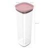 Conjunto Potes Herméticos Para Alimentos 450ml 1000ml 1500ml 2000ml Rosa Quartzo - 7