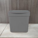 Ver imagem 7 de Kit Pia Cozinha Escorredor De Louça E Talheres Lixeira 2,5l Chumbo