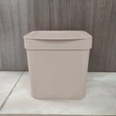 Ver imagem 7 de Kit Pia Cozinha Escorredor De Louça E Talheres Lixeira 2,5l Bege