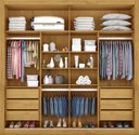 Ver imagem 2 de Guarda Roupa Casal com Espelho 2 Portas 6 Gavetas - Sevilha-peroba/off White - Made Marcs