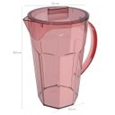 Ver imagem 3 de Jarra de Suco com Tampa 1,8 Litros Jarra de Acrílico Água Rosa Quartzo